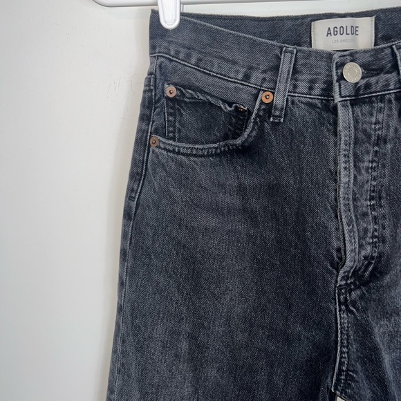 AGOLDE BLACK 90S jeans size 23 - Picture 3 of 15